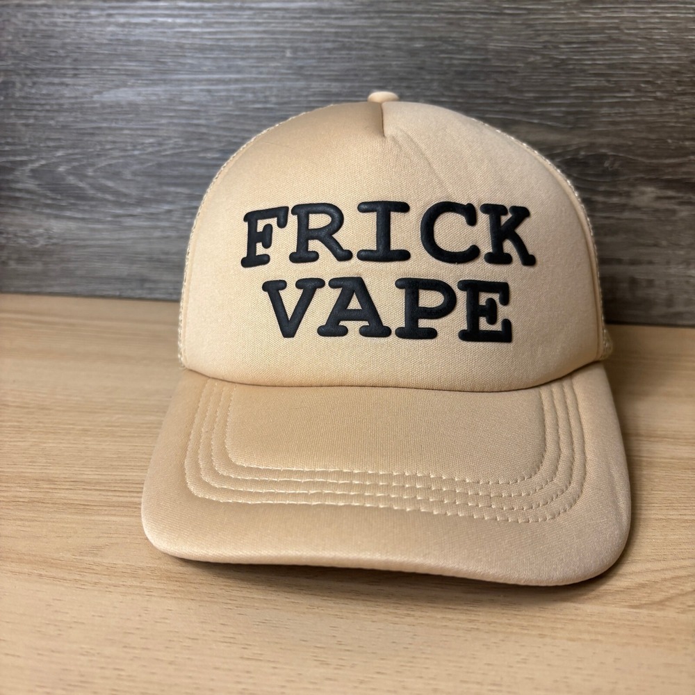 Frick Vape Hat Cap‎ Snap Back Brown Trucker Baylen Levine Adjustable